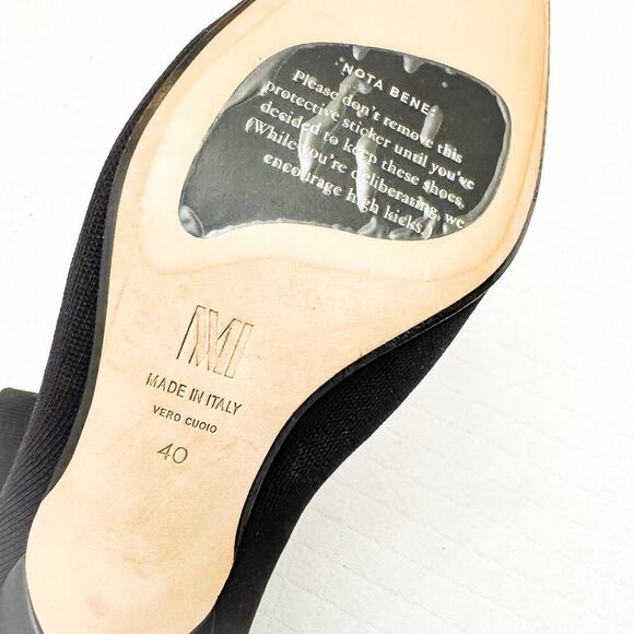MM La Fleur Zelda Boot Black Ankle Pull On Bootie Size 10 / 40 NWOB Italy - Picture 3 of 6
